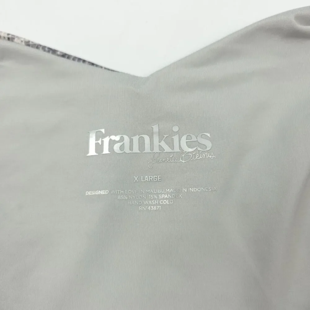 NEW Frankies Bikinis Reef Bottoms Python Snake 90s Y2k Maximalist Clean Girl XL